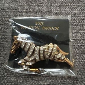 Zebra brooch